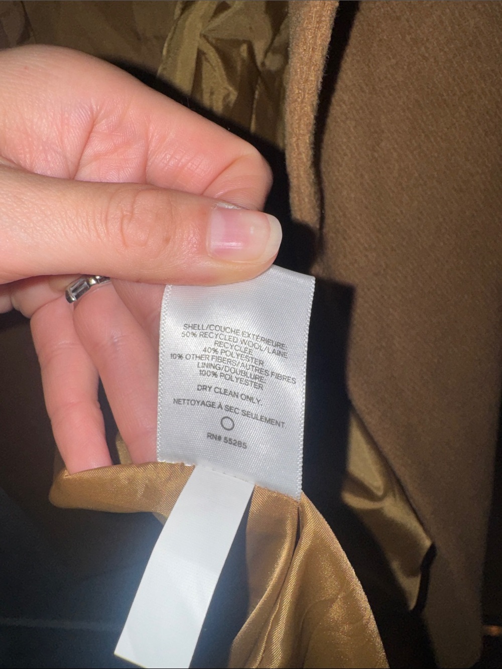 Express Women's Camel Wrap Coat - Picture 8 of 12